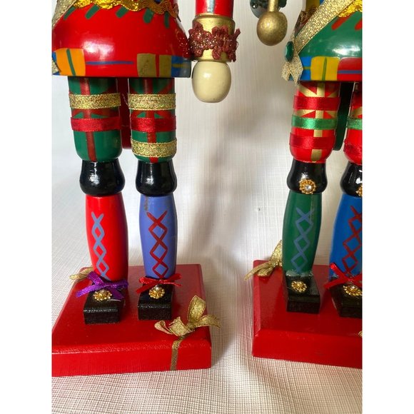 Nutcracker Christmas decoration 2 figurines wooden - Picture 6 of 9